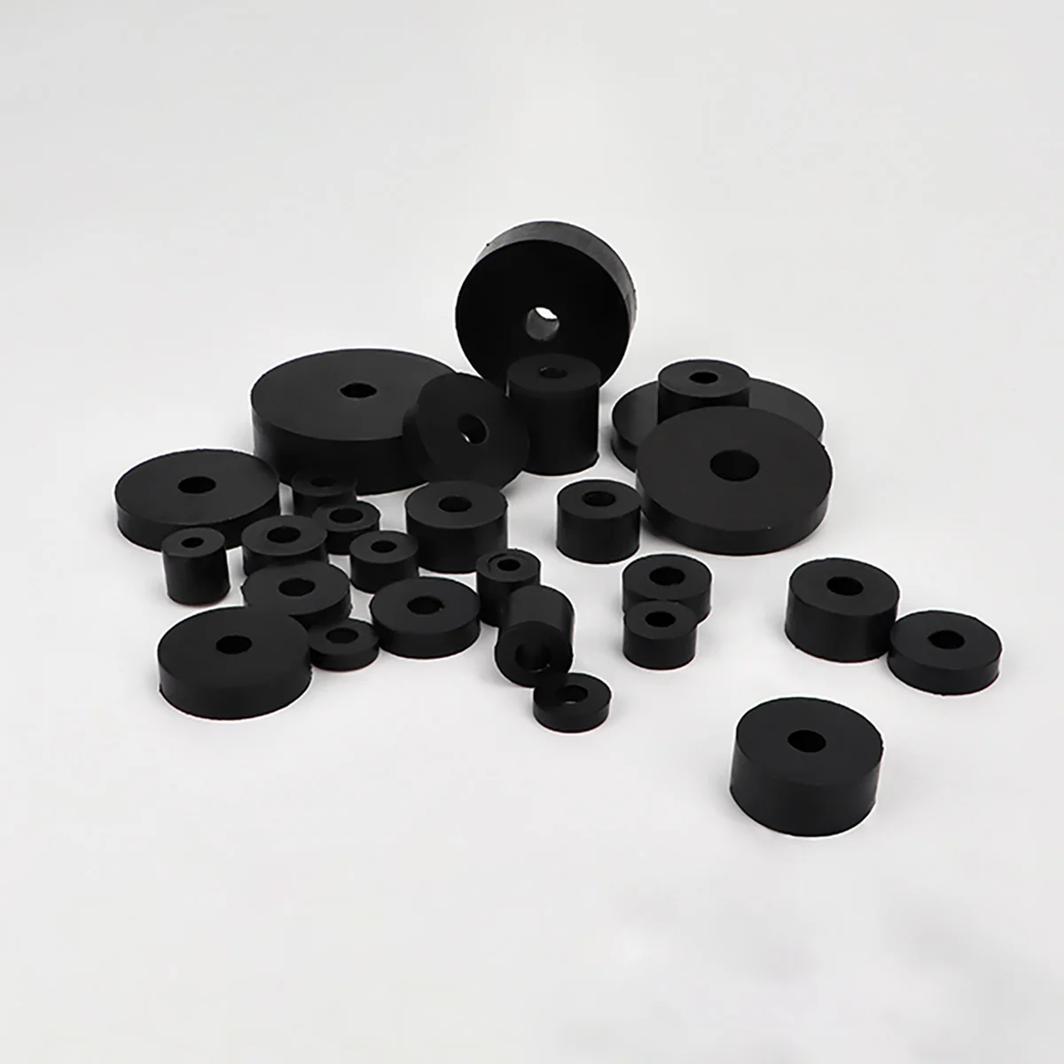 High Elastic Circular Rubber Shock Absorber Pad / Fan Coil Shock Washer