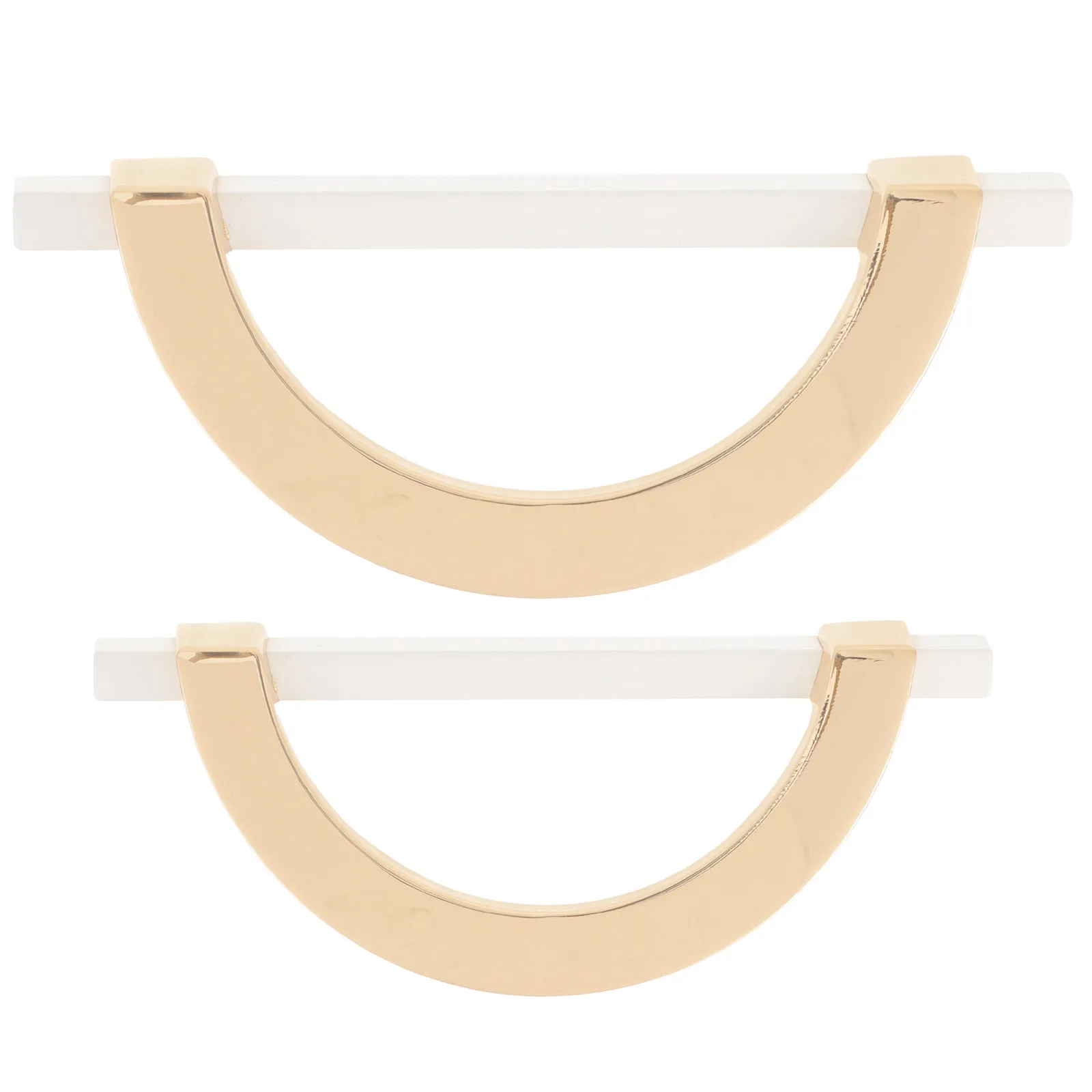 

2Pcs Cabinet Handles Metal Semicircle Classic Style Drawer Pulls Wardrobe Knobs Kitchen Cabinet Pulls Dresser Knob