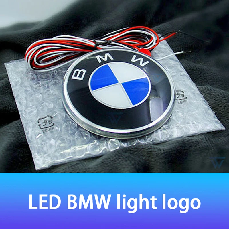 BMW 4D refitted LED Car Front Rear Emblem Light Logo Badge Lamp Accessories For BMW E46 E90 E60 F10 F11 F20 F30 F34 G20 G21 G31