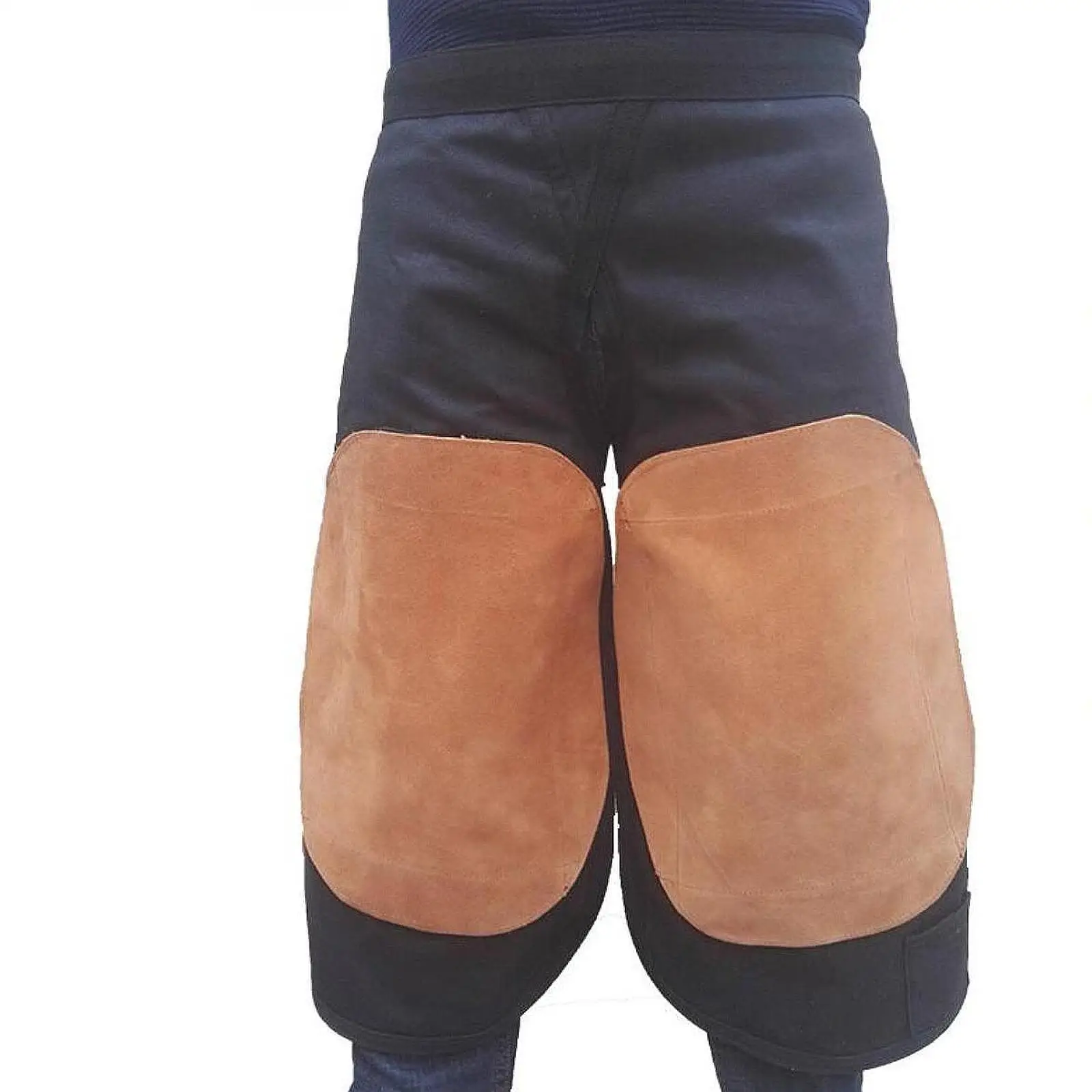 Delantal de Herrador, Ropa de Trabajo, Lona y Cuero PU, Práctico con Bolsillos, Equitación