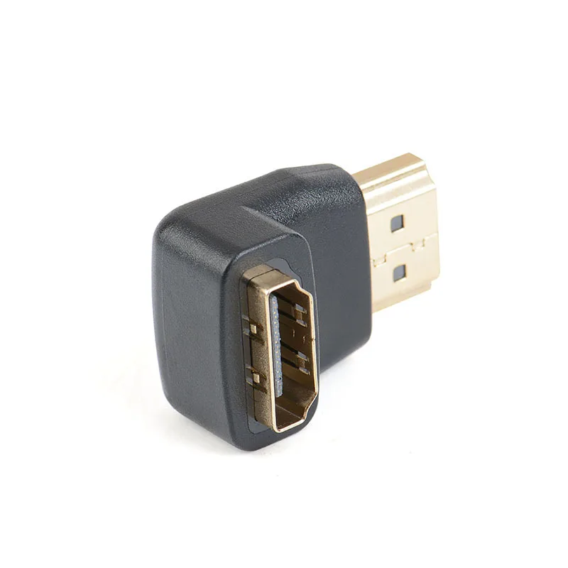 Per gomito 90 gradi compatibile HDMI maschio-femmina placcato oro interfaccia angolo versione a forma di L convertitore Video HD 1.4