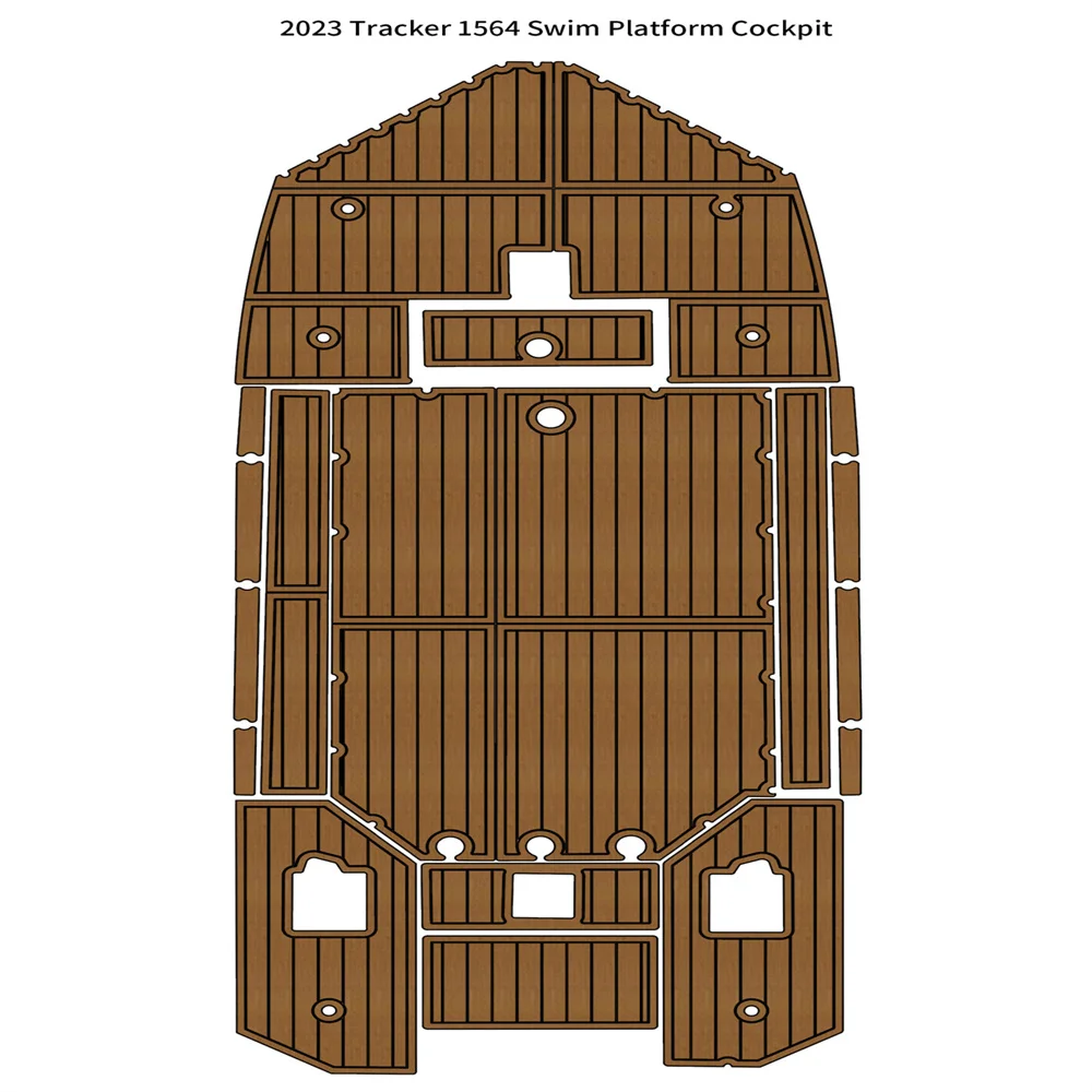 

2023 Tracker 1564 Swim Platform Cockpit Pad Boat EVA Foam Teak Deck Flooring Mat