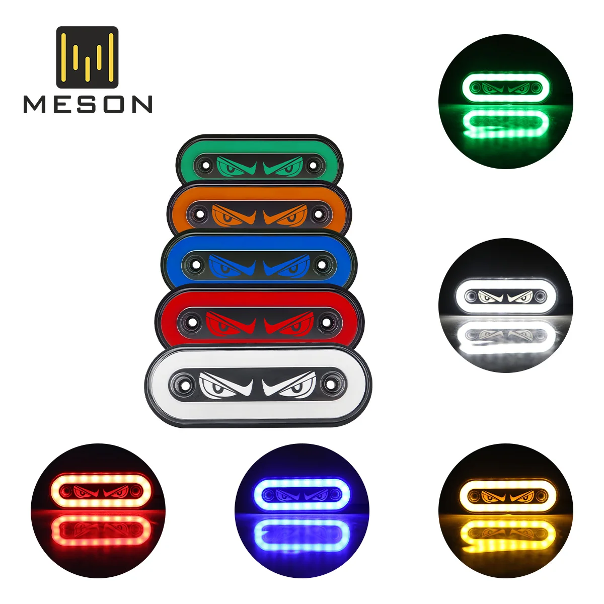 2/4pcs 12-24V LED Trailer ด้านหลังไฟ LED Side MARKER ไฟรถภายนอกไฟเตือนไฟท้ายรถแทรกเตอร์รถบรรทุกอุปกรณ์เสริม