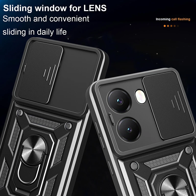 For Xiaomi Poco X7/X6/X5 pro 5G Shockproof Armor Case with Car Magnetic Ring Holder - Phone Cover Protector image 4