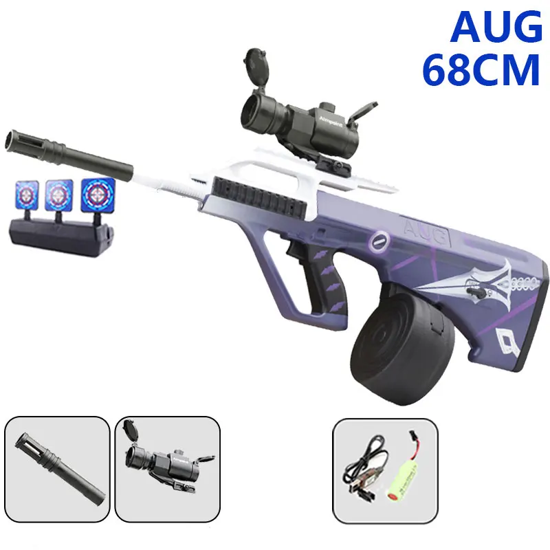 Gel Ball Guns Groen Aug Automatische Hydro Gel Gun Speelgoed Elektrische Handleiding 2 Modi Airsoft Voor Kinderen Schieten Spel Volwassenen Cs Go