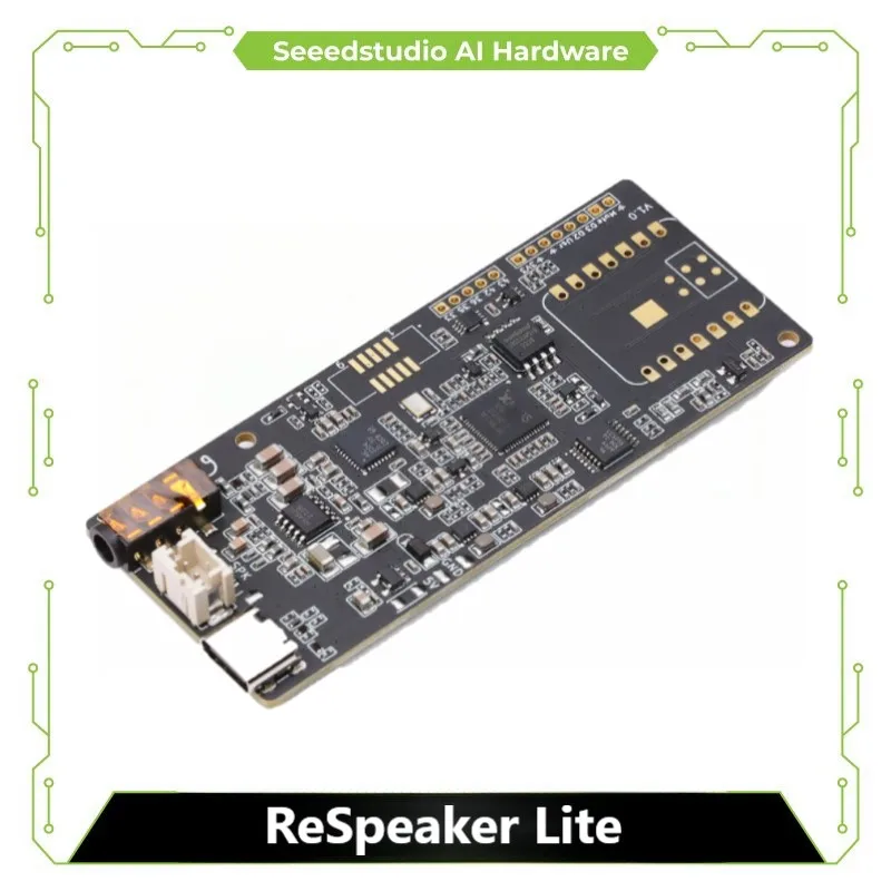 Home Assistant ReSpeaker Lite Kit - USB 2-Mic Array, AI ASR Algorithms, compatible with XIAO ESP32S3 (Sense), Raspberry Pi