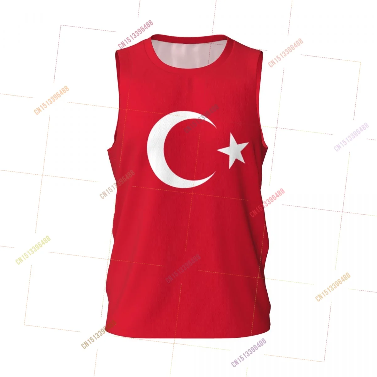 2027 Turkey 3D Flag Sports T-shirts Men Clothing Breathable For Basketball Running Fitness T shirt