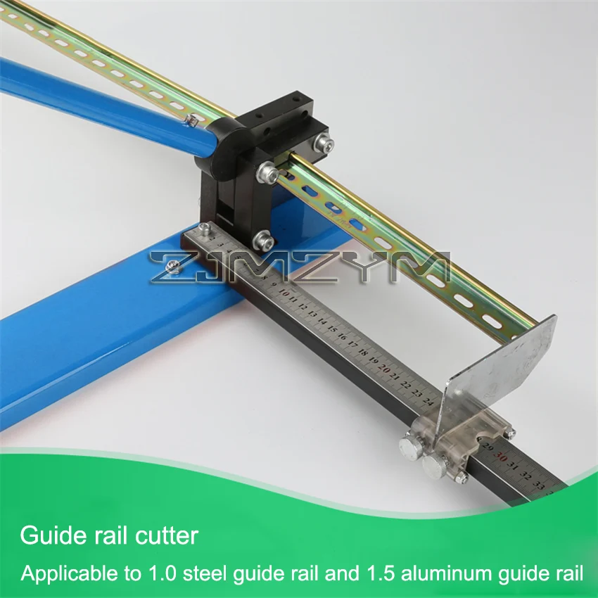 C45 Guide Rail Multifuntional Din Rail Cutter Din Rail Cutting Tool Rail Cutter With Rule Measuring NS35 1.0-1.5mm Thickness