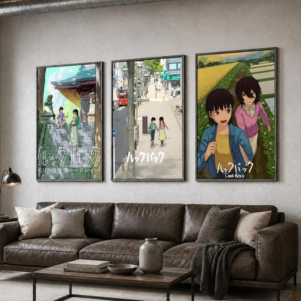 Anime Look Back Fujimoto Drama Poster  PP Self Adhesive Home Garage Dorm Bar Wall Decor Aesthetic Retro Gift