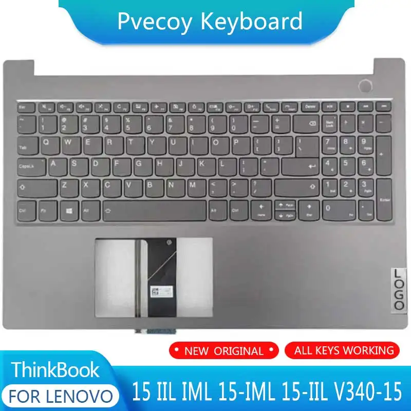 New For Lenovo ThinkBook 15 IIL IML 15-IML 15-IIL V340-15 Laptop Palmrest Case Keyboard US English Version Upper Cover