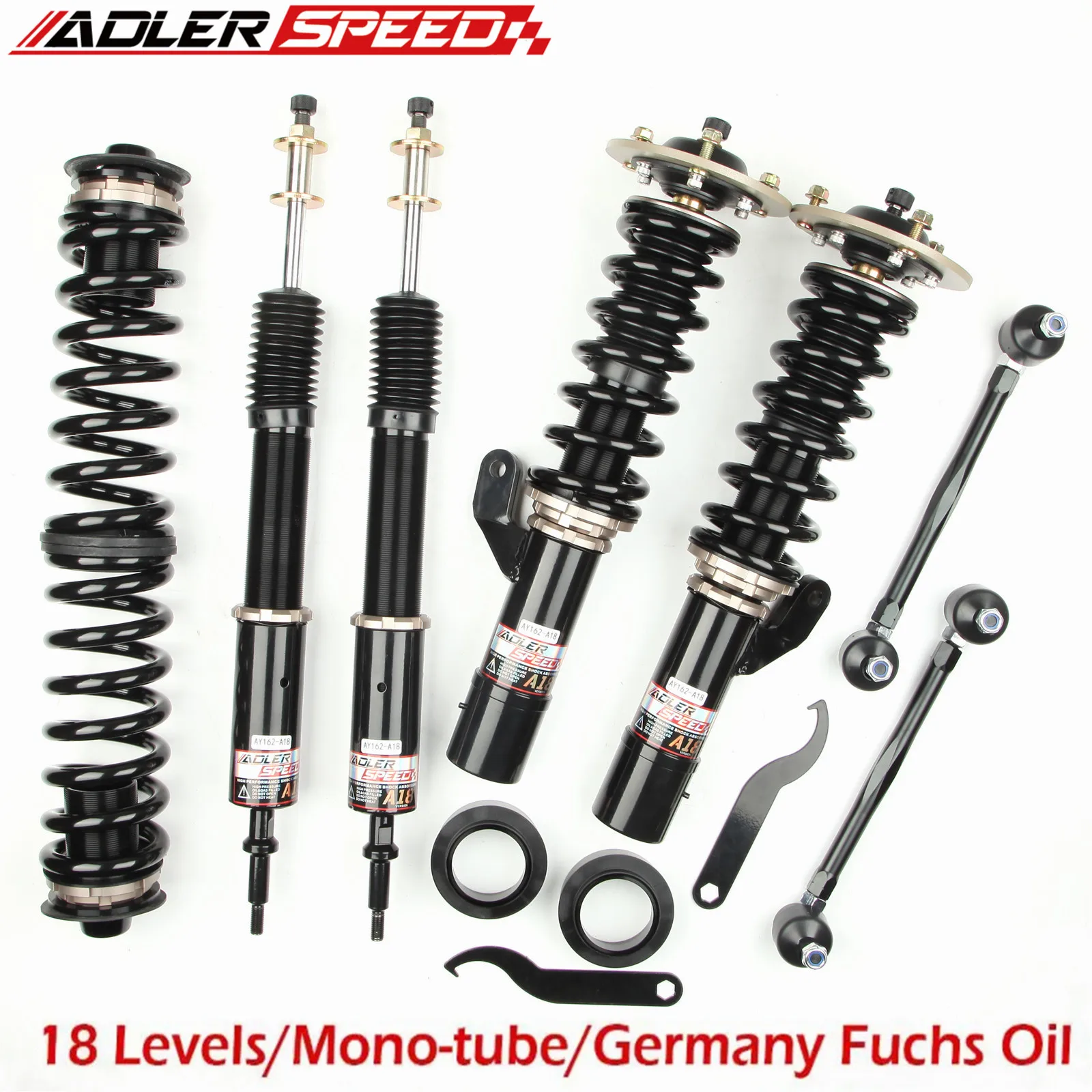 ADLERSPEED 18 Level Coilovers Suspension For BMW X1 SDRIVE (E84) 10-15 Adj. Damper