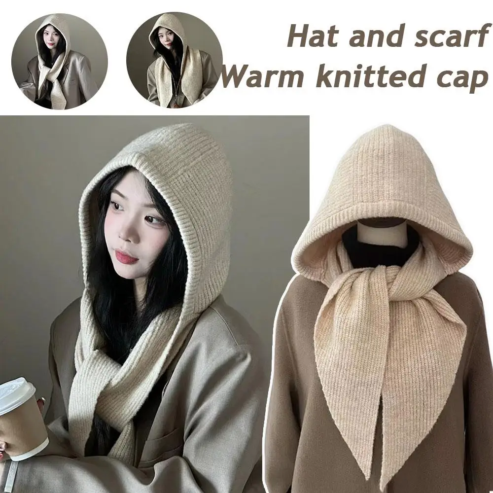 محبوك بيني قبعة للنساء شتاء دافئ متكامل مقنعين قبعة طوق الرقبة وشاح قبعة تزلج قبعة القبعات الباردة بالاكلافا قبعات بونيه