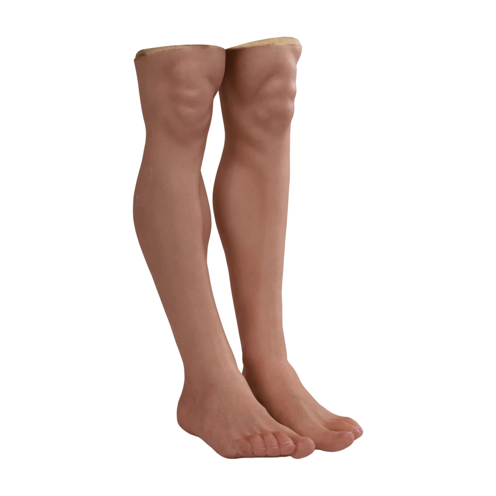 Tgirl Silicone Prosthetic Wearing  Artificial Leg Foot Suit One or A Pair for Cover Scars Foot cover