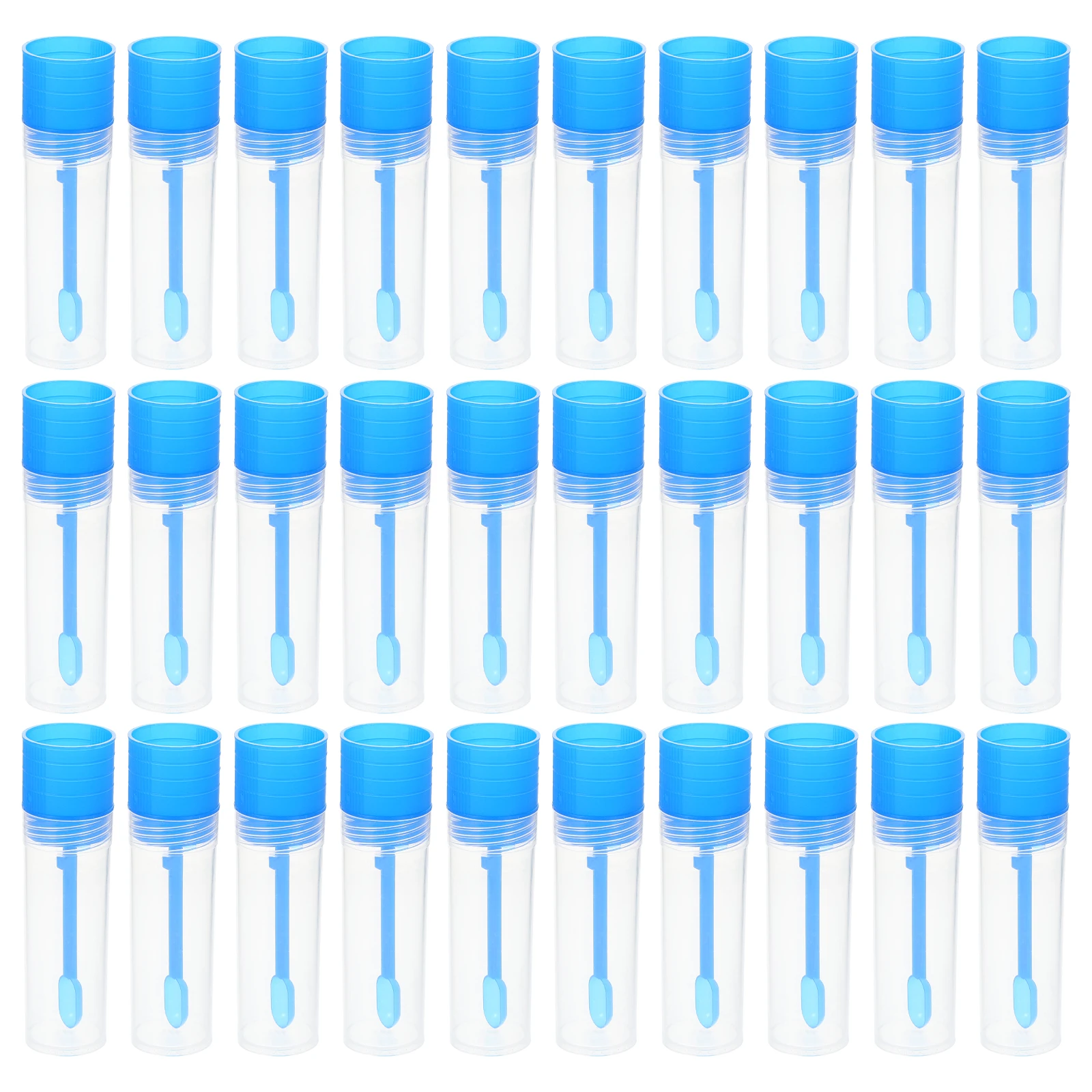

30 Pcs 20ml Stool Sampling Cups Medical Specimen Containers with Spoon for Laboratory Testing Plastic Teaching Equipment