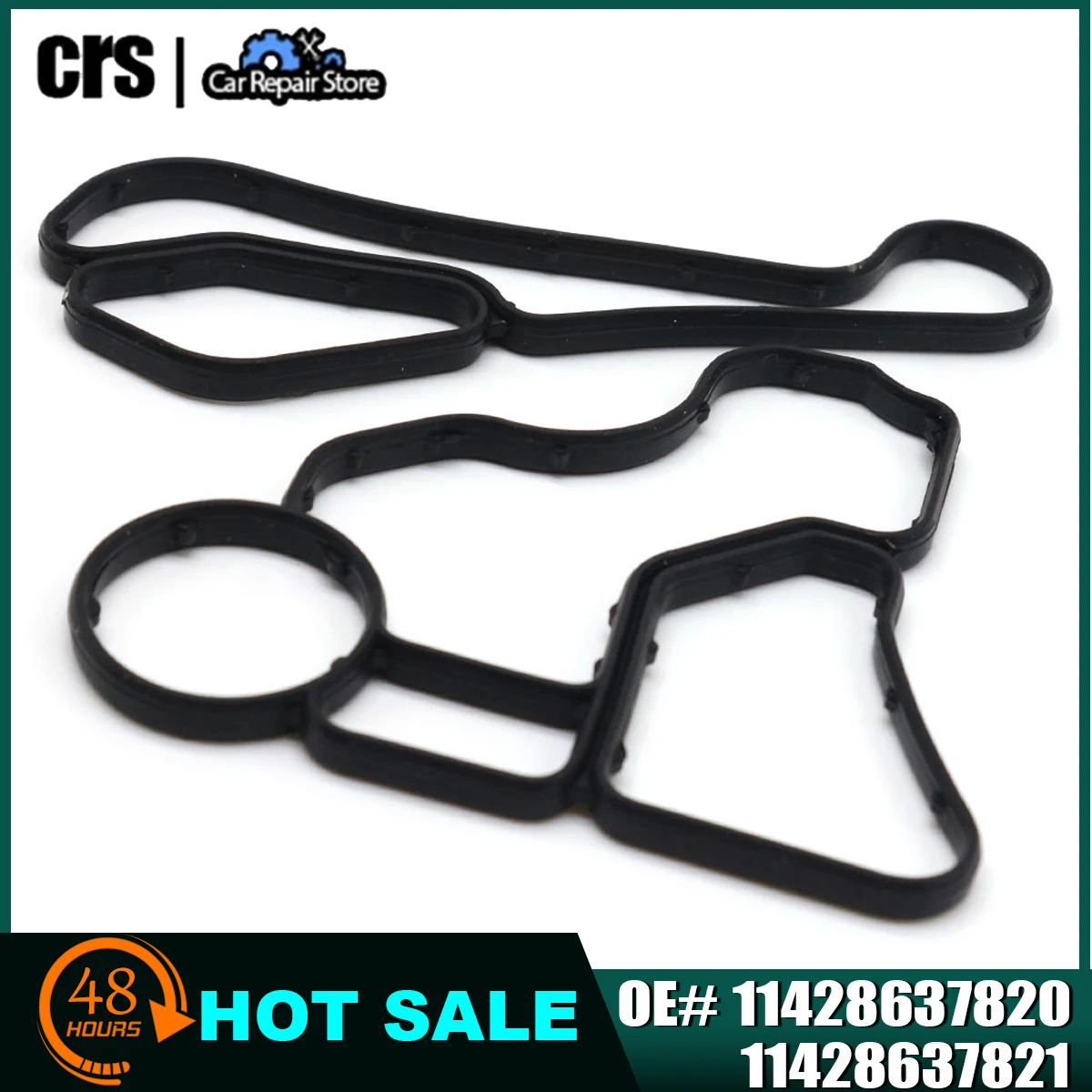 11428637820 11428637821 segel Gasket perumahan pendingin & Filter minyak untuk BMW Z4 X3 X5 128i 328i X1 X3 X5 N26 N52 N54 Aksesori Mobil