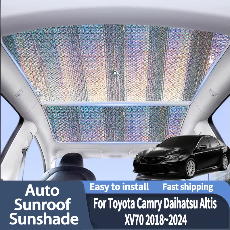 

For Toyota Camry Daihatsu Altis XV70 2018~2024 MK8 Car Sun Shades Cover Auto Sunroof Sunshade Protector Anti-UV Heat Accessories
