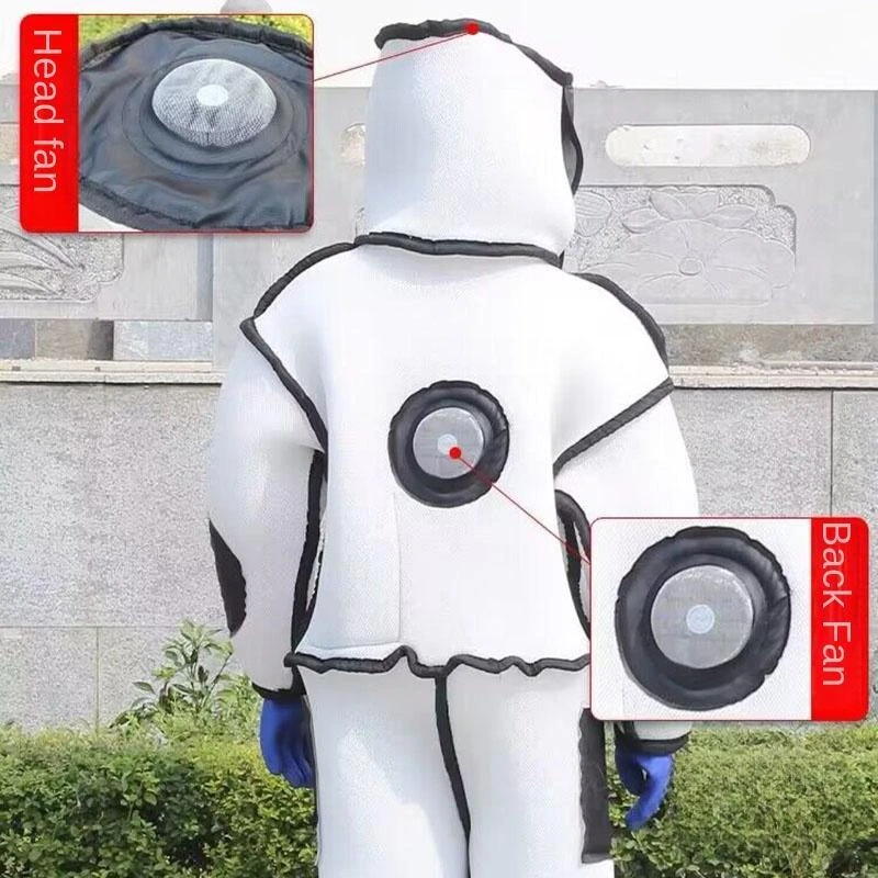 Ventilated Bee Suit Set with Dual Fans- Ultimate Bee Defense, Mosquito Resistant, Enhanced for Hive Inspection and Tree Climbing