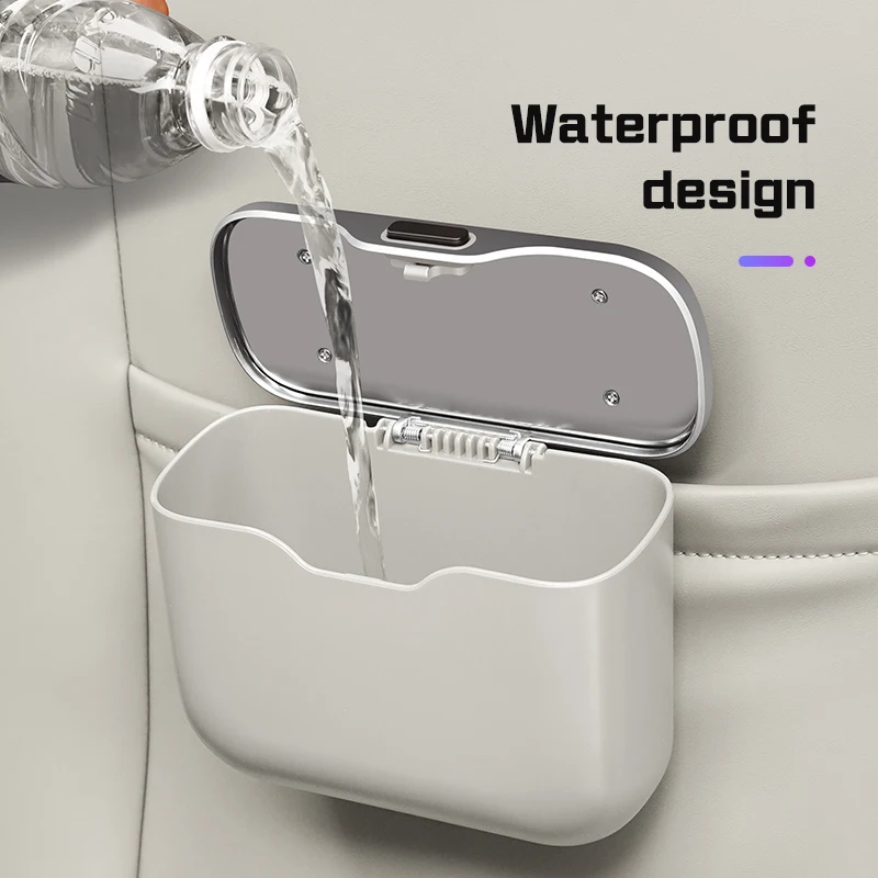 ل BYD Denza D9 N9 GT N7 X N8 2018-2026 سلة مهملات السيارة ، صندوق تخزين مسند الظهر مقاوم للماء باب السيارة معلقة سلة المهملات الملحقات