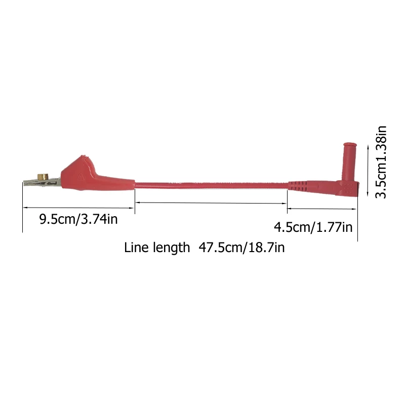 Multimeter Cable Lnstrument Parts Accessories 4Mm Banana Plug Safe And Nondestructive Wire Puncture Crocodile Clip