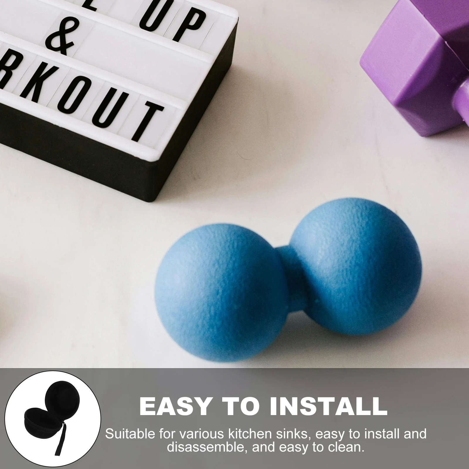 2 قطعة صندوق تخزين EVA محمول صغير الحجم حقيبة حمل كرة المعصم التعبئة والتغليف سستة إغلاق المتانة