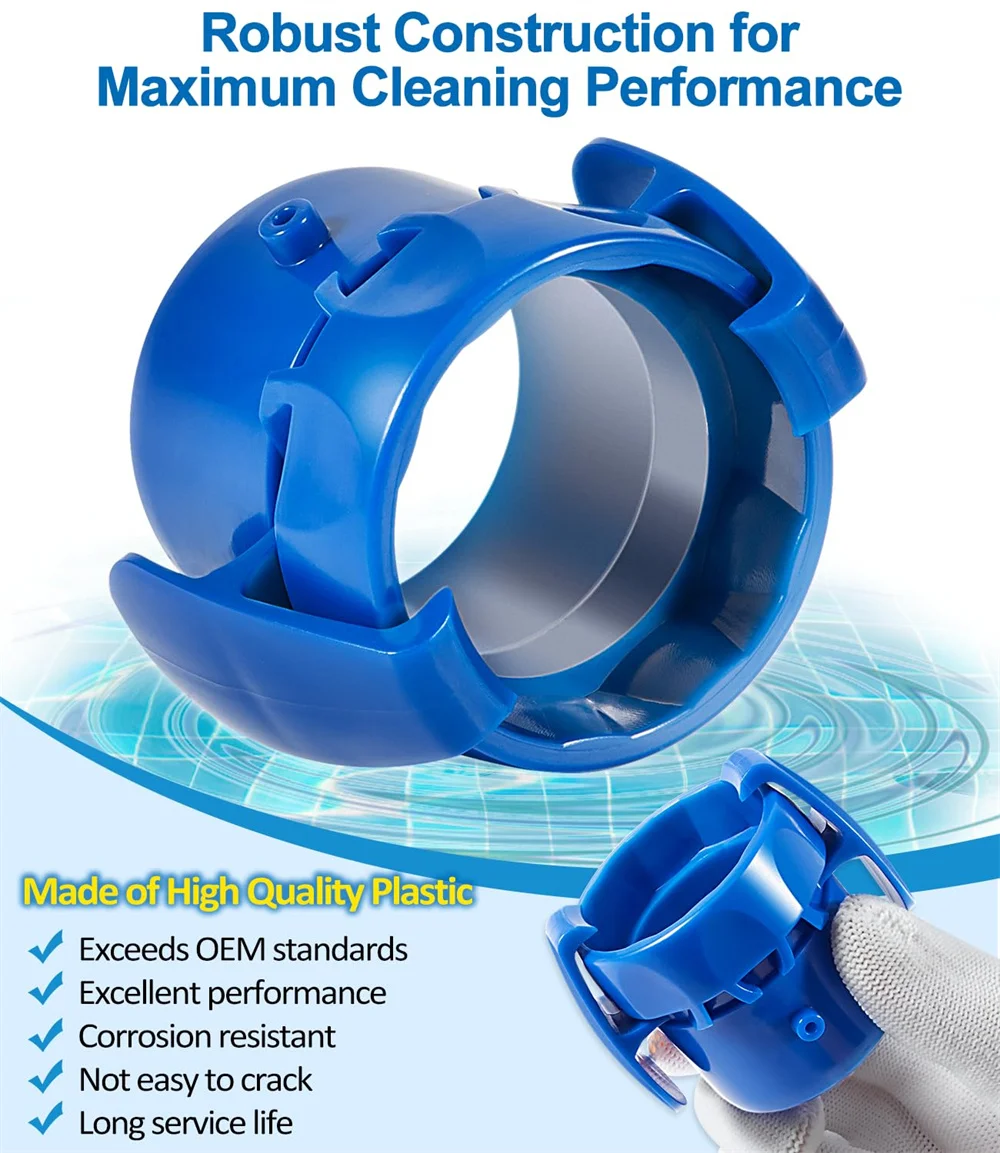 Für Zodiac Baracuda MX6, MX8, T5 & T5 Duo Saugreiniger, Poolsysteme, Schwimmbad, Blau, R0526900, Schnellverbinder-Ersatz – Detail 4