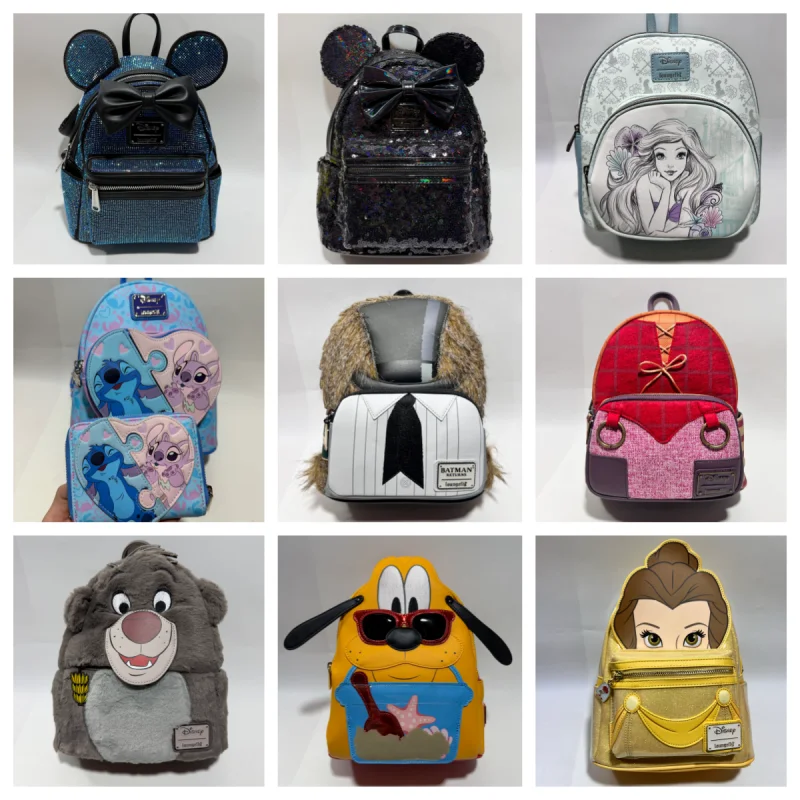 

New Loungefly Schoolbag Pottered Womens Double Strap Shoulder Bag Purse Backpack Pu Leather women man Stationery Gift Goods