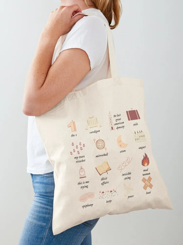 

folklore evermore Tote Bag tote bag university the tote bag Large bags for women