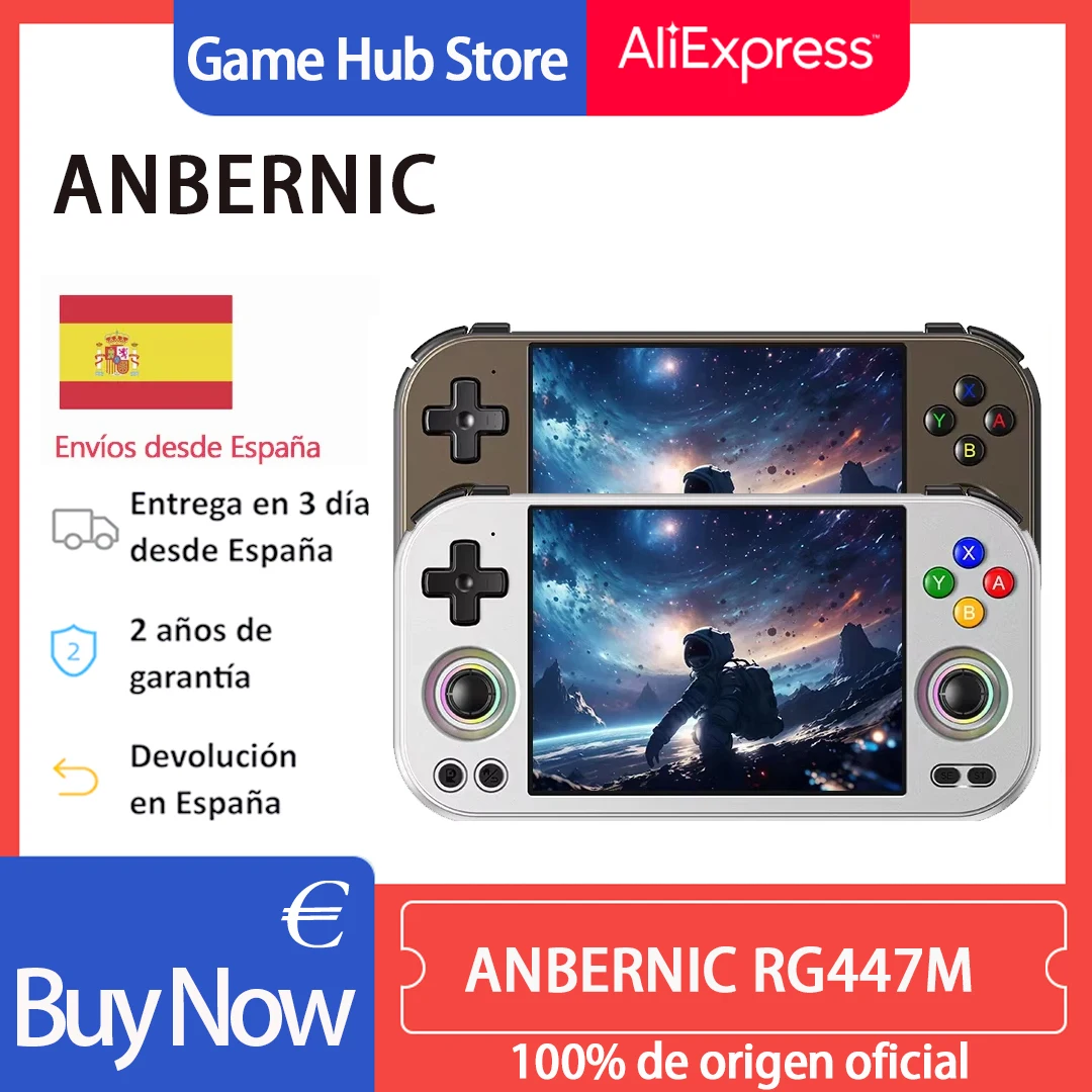 Consola de juegos portátil ANBERNIC RG 477M, pantalla táctil LTPS de 4,7 pulgadas, Android 14,5300mAh, consolas de juegos portátiles Retro RG477M