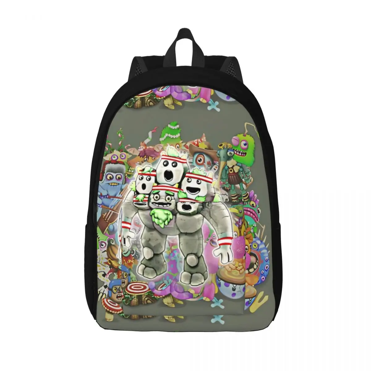 

My Singing Monsters Quarrister Graphic Backpack for Boy Girl Kids Student School Book Bags Daypack Preschool Primary Bag Travel