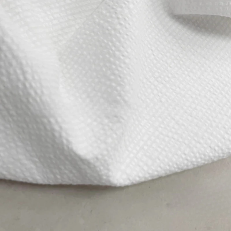 

Natural White Imported 100% Nano Cotton Bubble Textured Premium Handmade Shirt Fabric Breathable Material Sewing Accessories