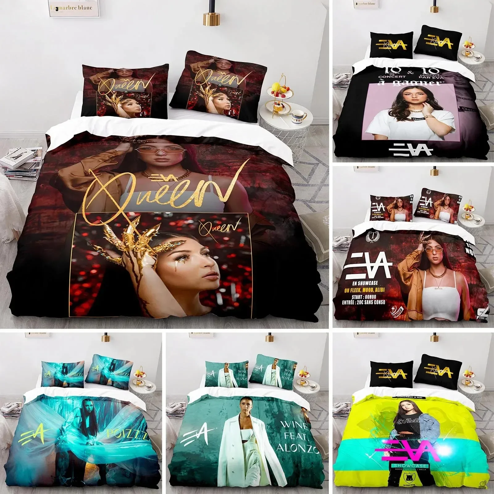 

3D Printed Eva Queen Bedding Set Duvet Cover Bedroom Comforter Covers Single Twin King Size Quilt Cover Home Textile