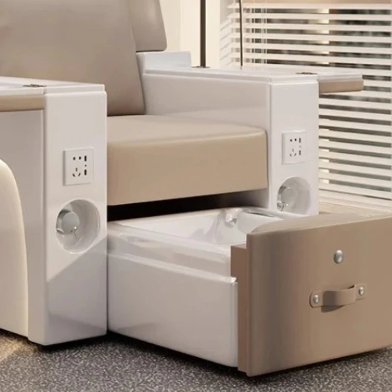 

Salon Stool Footrest Foot Spa Chair Electric Backrest Adjustment Pedicure Vacuum Dust Collector Almohada Pies Pedicura Furniture
