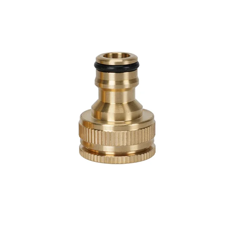 Conector rápido de latón con rosca de 1/2 ", 3/4", 1 ", adaptador de riego de jardín, manguera de cobre para riego por goteo, accesorios de conector rápido