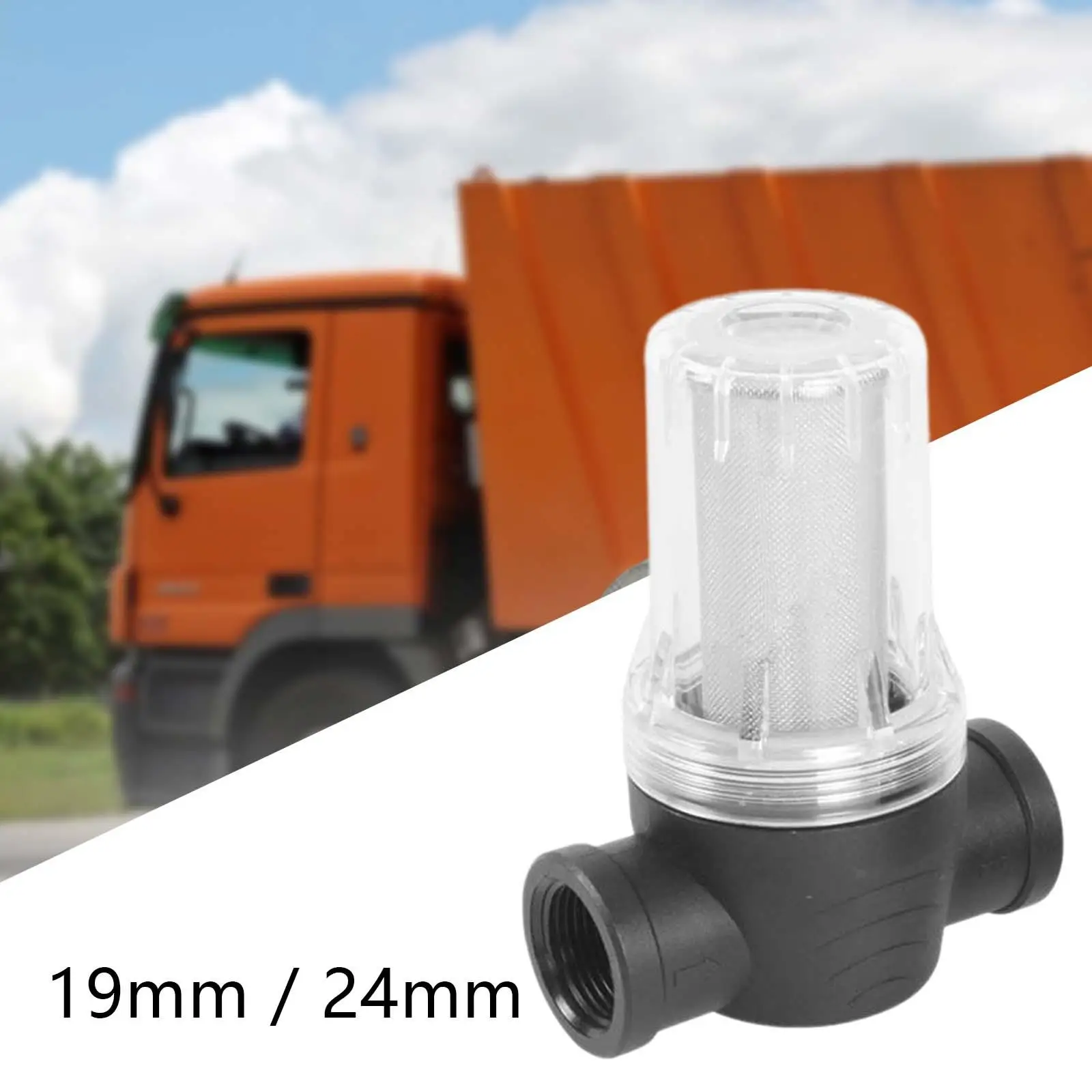 Фильтр водяного насоса для автодома, фильтр отсадного шланга для садового шланга, многоразовый, 40 меш, фильтр от осадка вниз