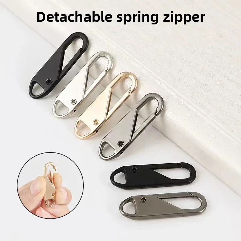 1/5/10Pcs Zipper Slider Puller Instant Repair Bag Replacement Bad Buckle Travel Suitcase Head DIY Sewing Craft