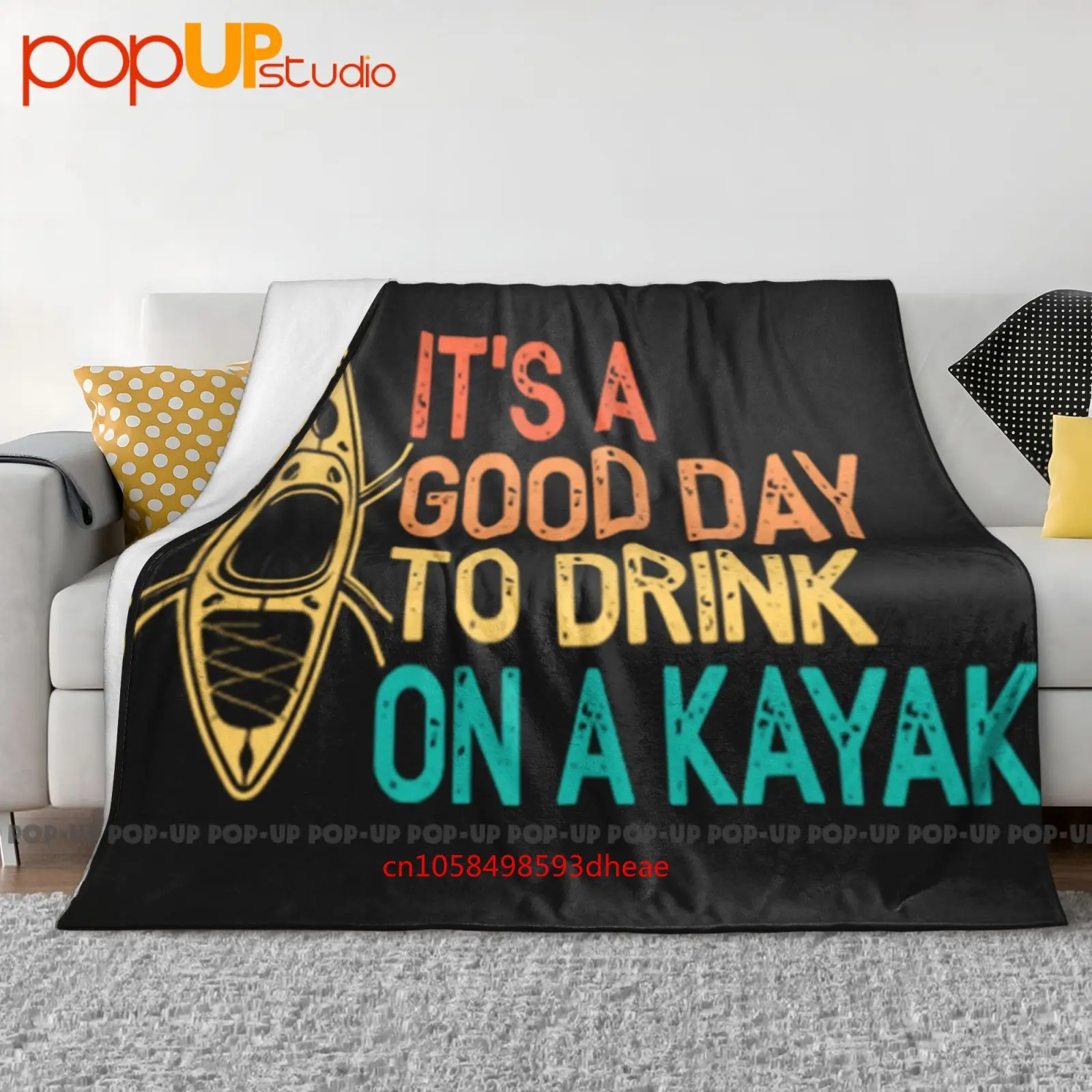 Es un buen día para beber en kayak Manta ultrasuave Edredón Funda de sofá de invierno Fundas de cama