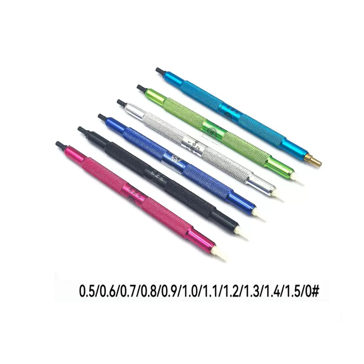 

Watch Repair Tool Set – 6-Piece Aluminum Handle Colorful Pin Press & Double-Ended Punch (Colored Tips)