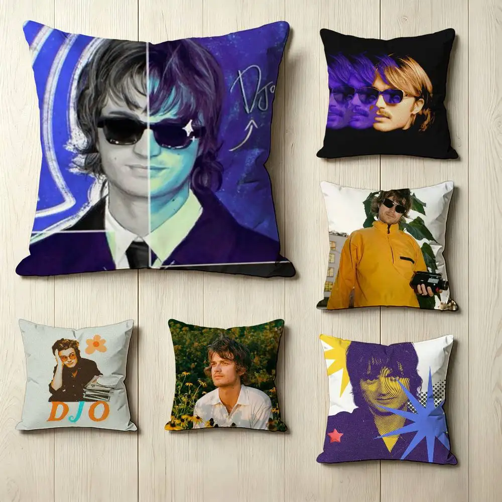 Actor DJO J-Joe K-Keery-y  Square Double-Sided printed Pillow Case Bedroom Bedside Pillow Sofa Cushion Cover