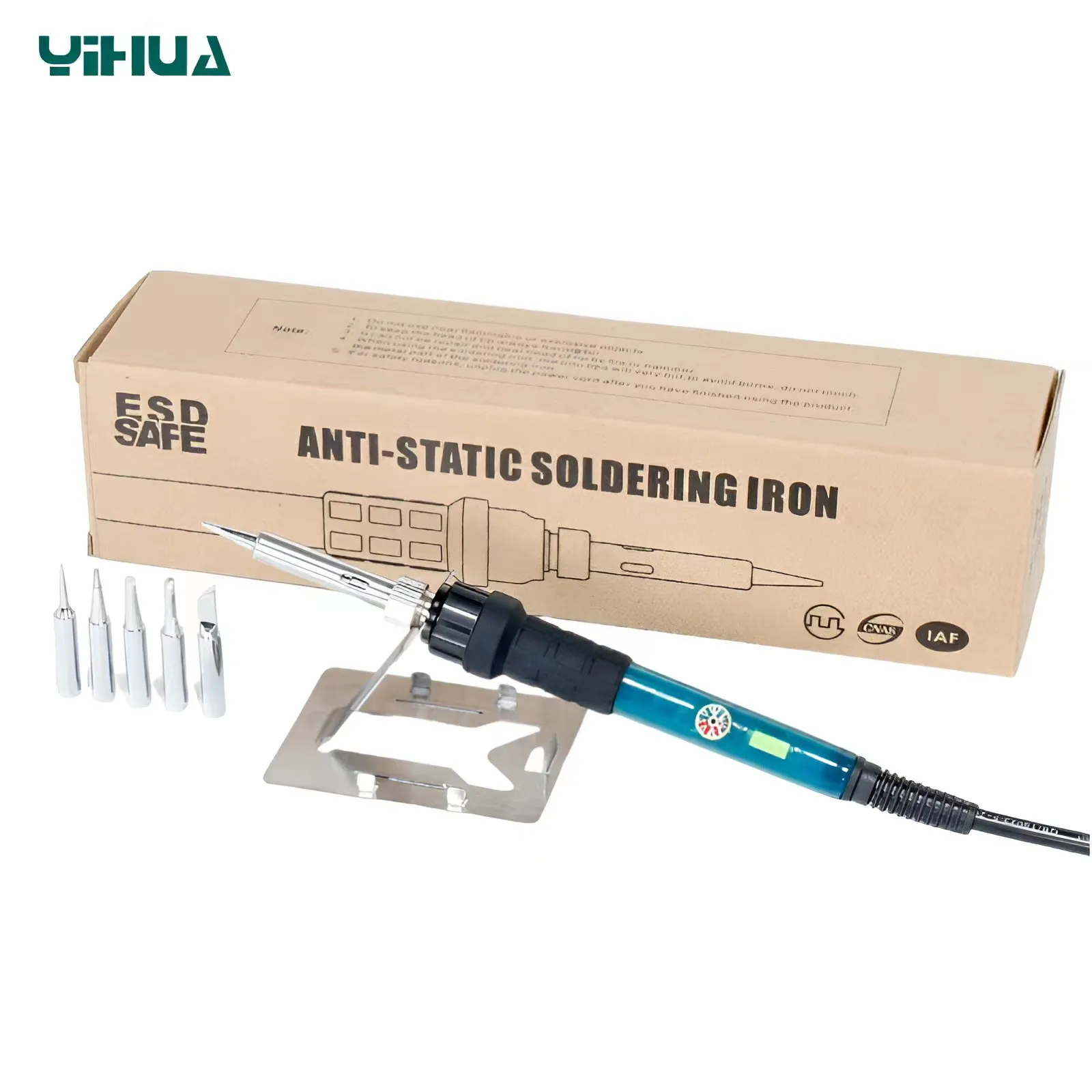 YIHUA 947-III Adjustable Soldering Iron 60W 110V 220V Electric Soldering Iron With Iron Tips Stand Welding Solder Rework