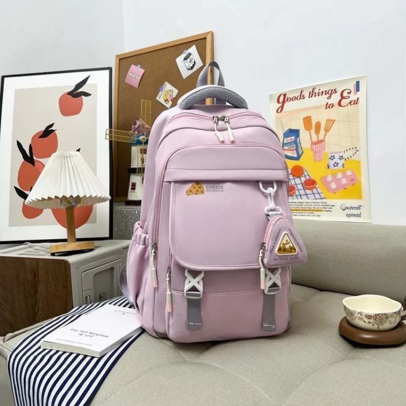 Stylish Casual Diaper Bag Minimalist Leather Backpack Vintage Fashionable Simple Trendy Design High-end For Commuter Men
