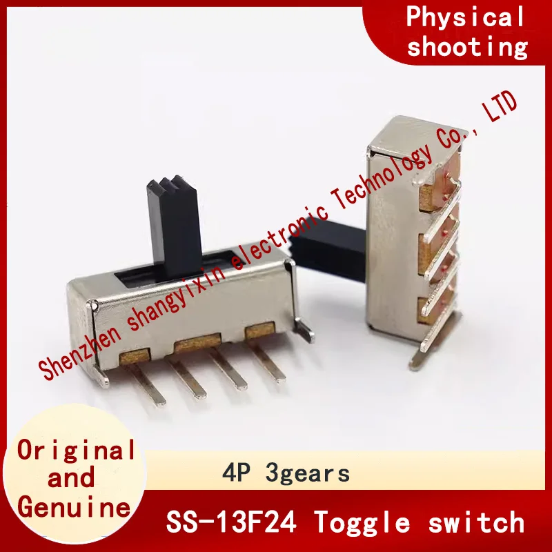 SS-13F24 G4 Toggle switch Three-speed four-foot curved horizontal board with bracket electronic toy sliding switch