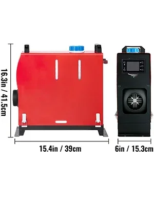 SIHAO 5/8KW Diesel-Lufterhitzer All-in-One 12V Diesel-Standheizung Dieselheizung mit Fernbedienung und LCD-Schalter für Wohnmobile, Busse und Anhänger – Detail 8