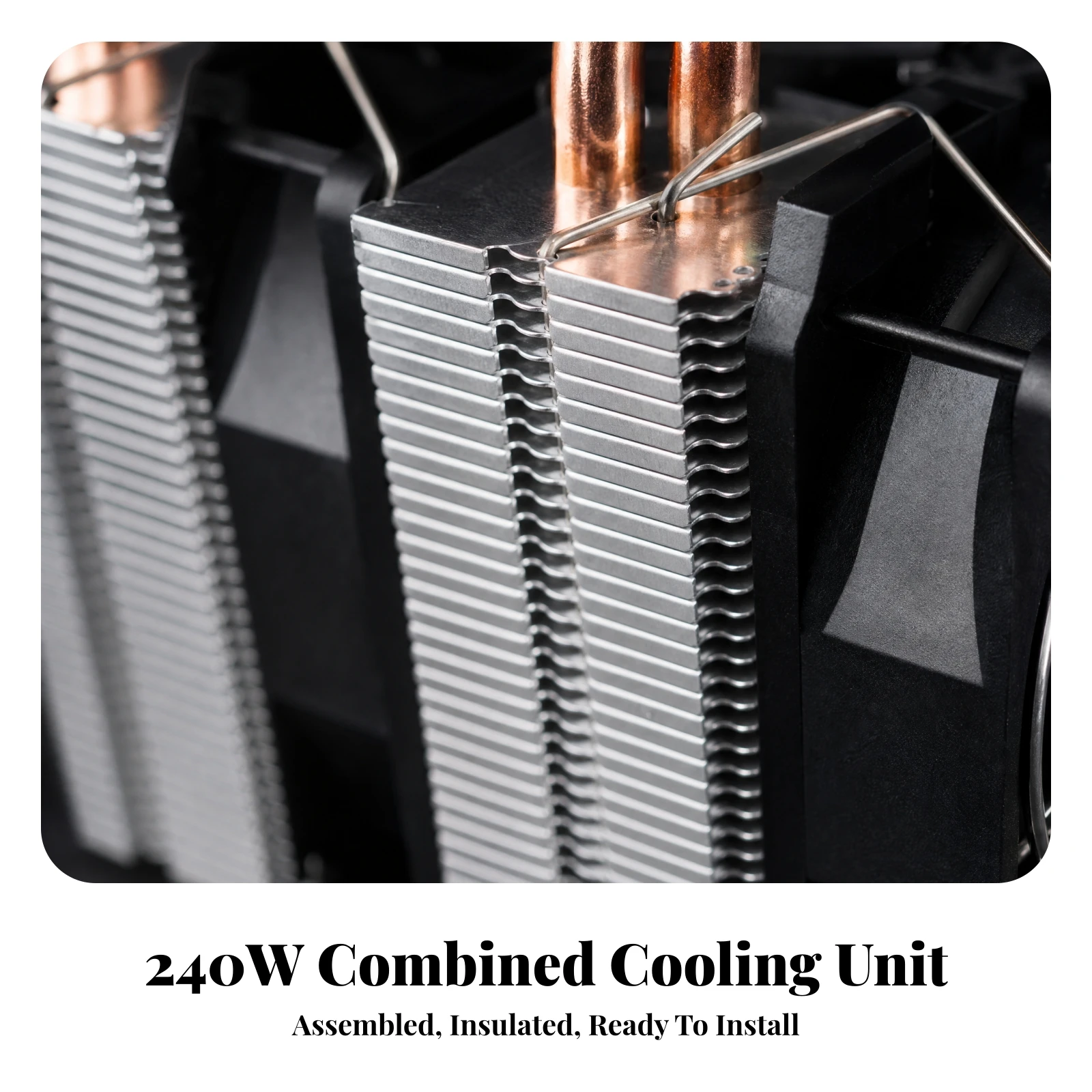 Thermoelectric Cooling Plate Assembly 240W 12715 Thermoelectric Cooler Semiconductor Refrigeration Peltier Module Fan-Assisted