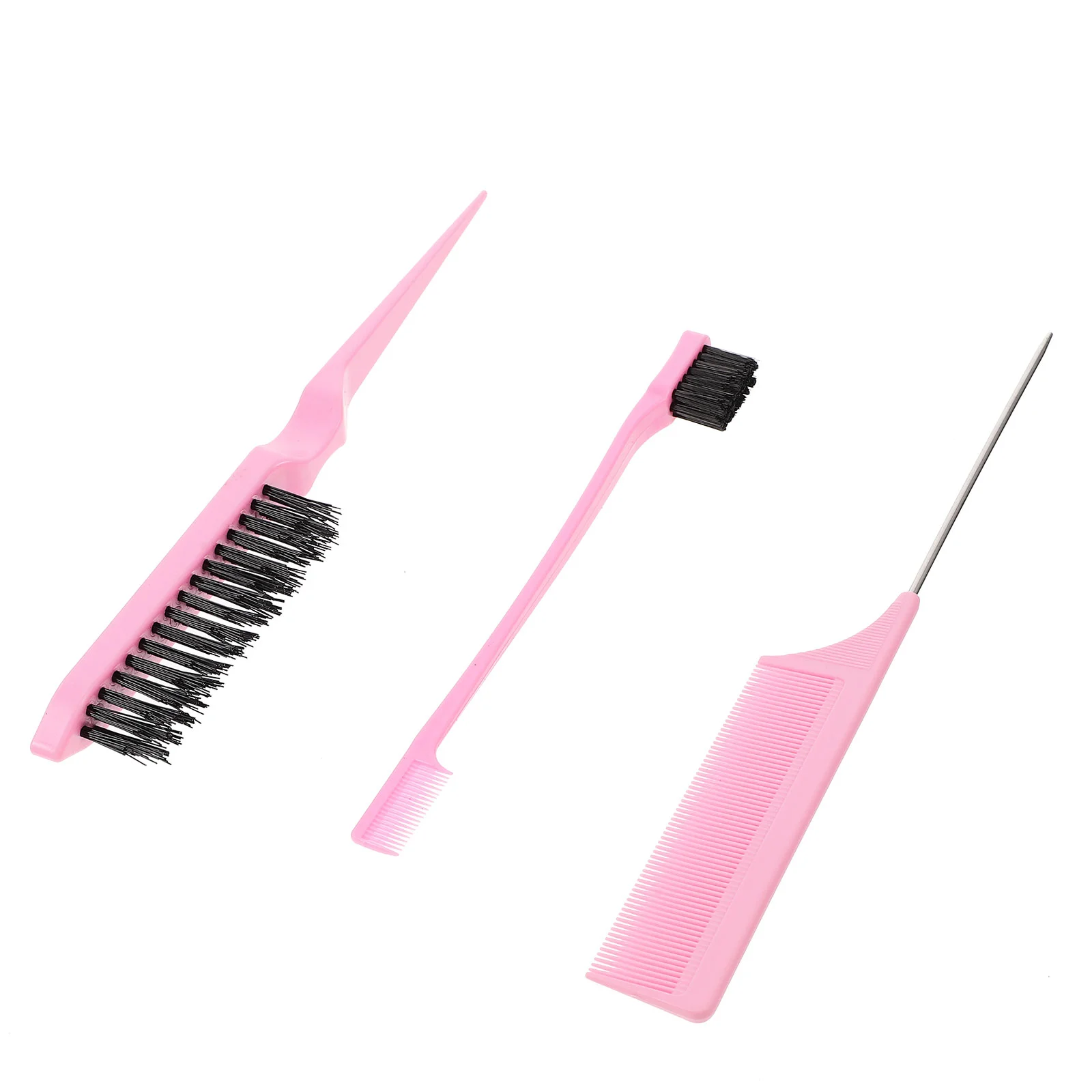 

Brush Comb Set Tail Combs for Hair Styling Haircutting Professional Detangler Barber Plastic Pintail Parting