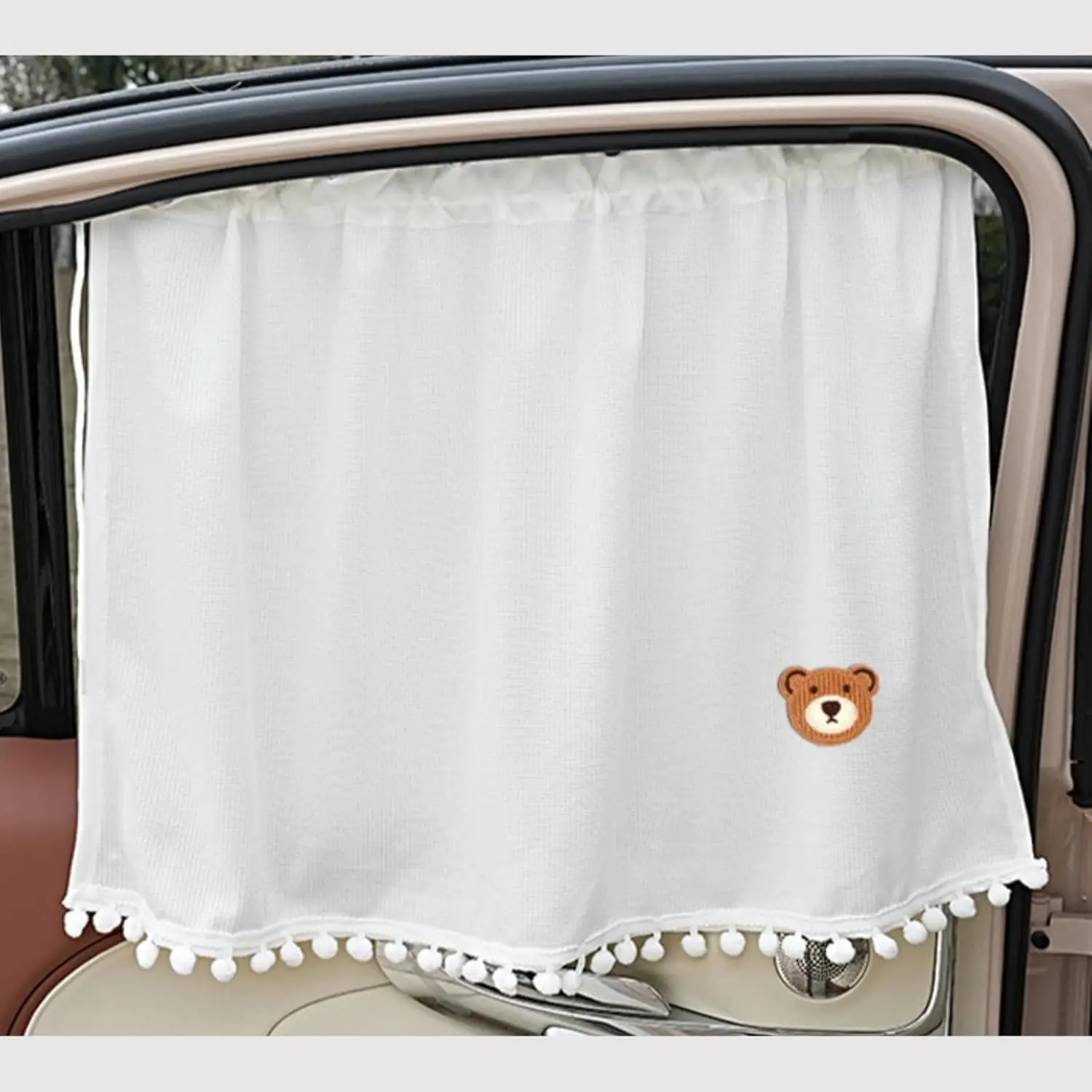 Car Window Sunshade Cover Uv Protection Universal Suction Cup Curtain Flower Cartoon Side Window Sunshade For Kid Baby Children