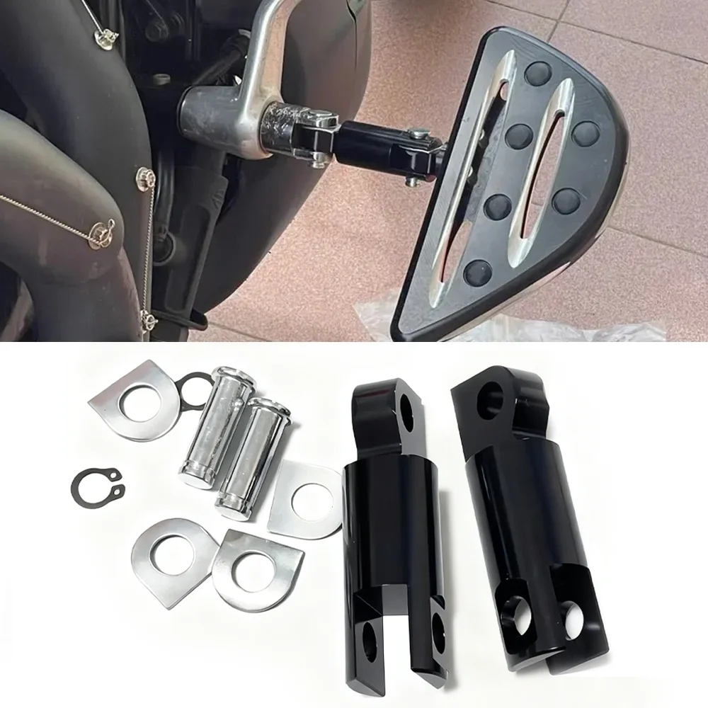 

2 1/2" Footpeg Extension Male Mount Pegs Clamp Mount For Harley Touring Dyna Softail Sportster 883 XL Stirrup/Heel Rest Extender