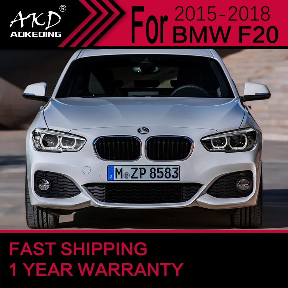 

Автомобильные фары для BMW F20, светодиодные фары 2015-2018 116i 118i 125i, 1 серия, фара Drl, линза проектора, автомобильные аксессуары
