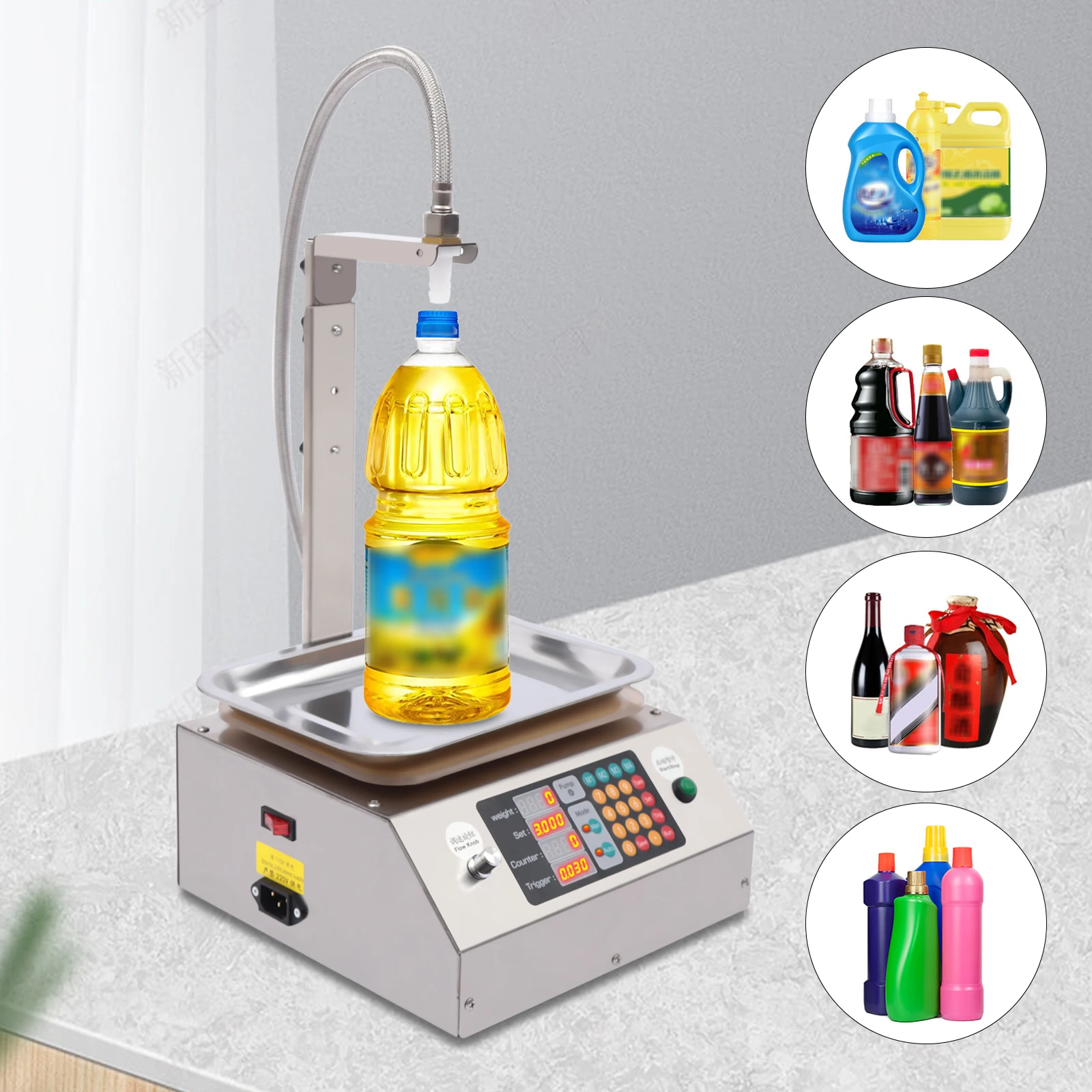 Liquid Filling Machine Peristaltic Pump Bottle Filler Automatic Bottling Machine