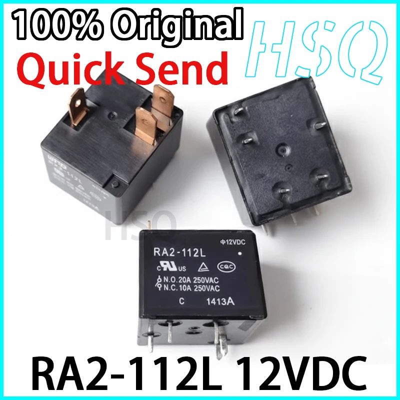 1 قطعة العلامة التجارية الجديدة الأصلي RA2-112L 12VDC 5 دبوس 3 دبوس المكونات في التتابع