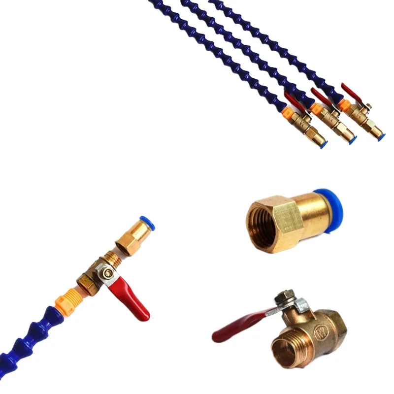 1PCS Blue Orange 500mm Flexible Oil Coolant Pipe Hose for CNC Wood Router Milling Lathe Woodworking Machinery Parts